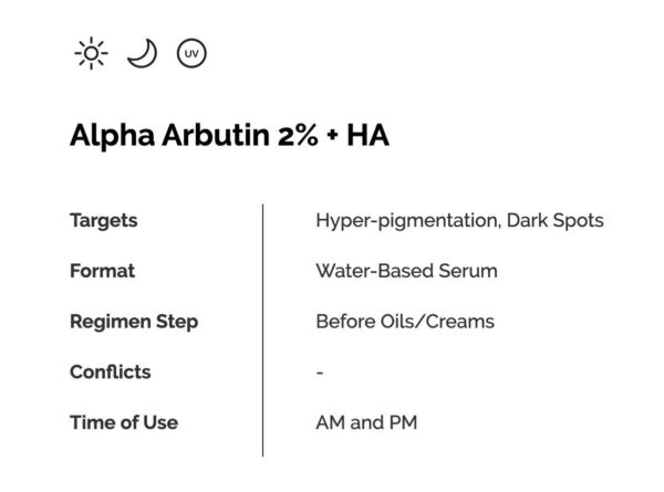 The Ordinary Alpha Arbutin 2% + HA