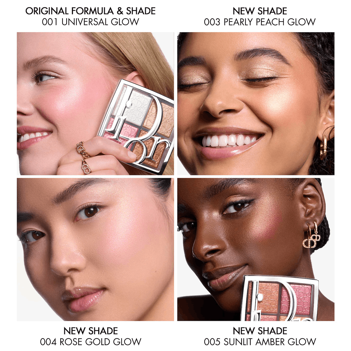 DIOR Backstage Glow Maximizer Face Palette Pearly Peach Glow - Image 4